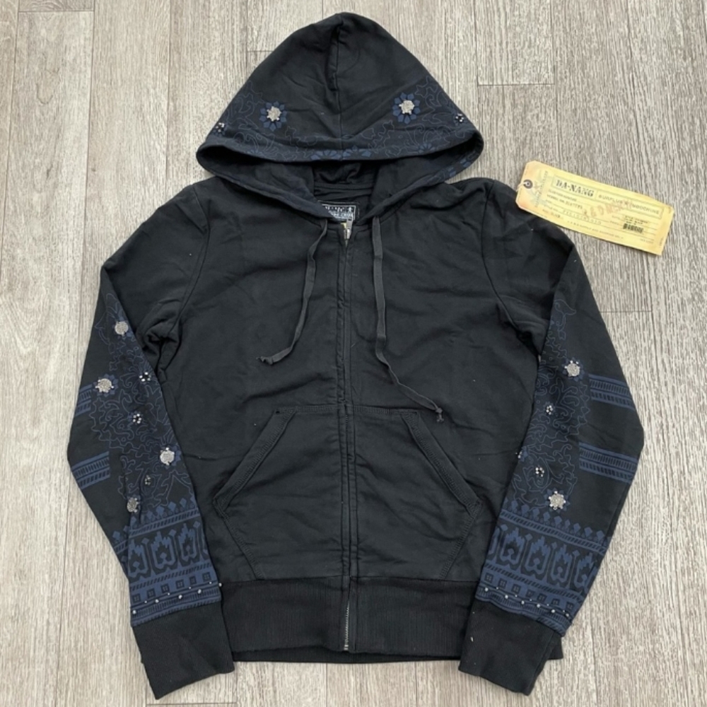 Da-Nang Surplus Indo-Chine Embellished Hooded Sweatshirt